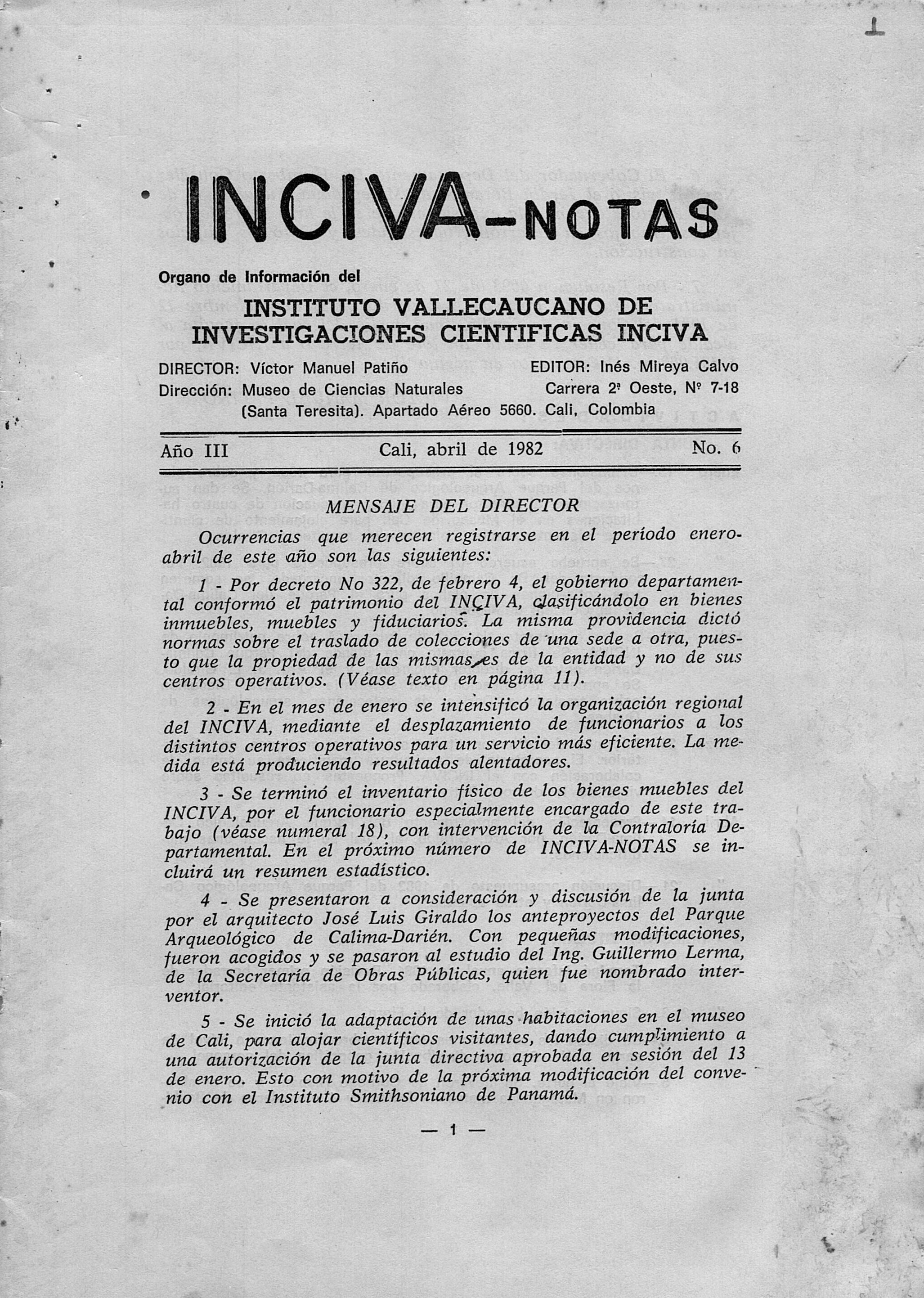 registros-bibliotecarios/1982-inciva-notas-no-6--ano-iii--abril-de-1982-0001